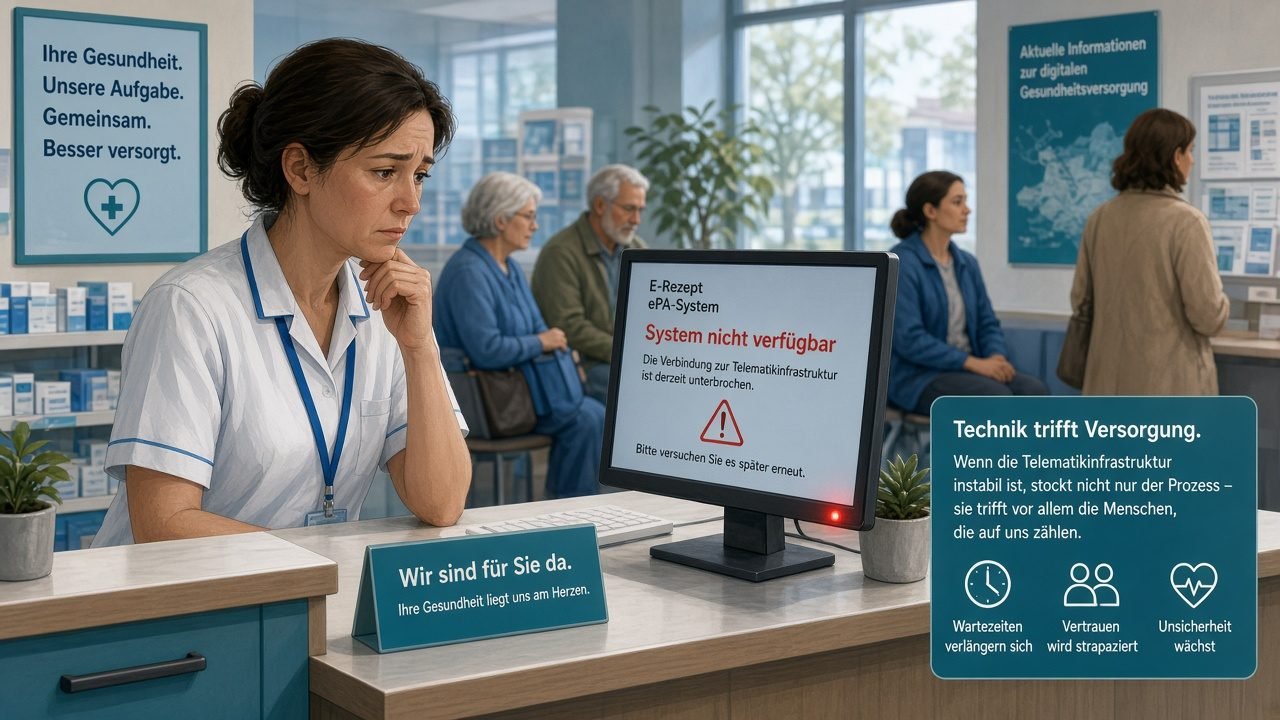 TI stürzt oft ab: Was gematik-Selbstkritik und Umbau für dich bedeuten