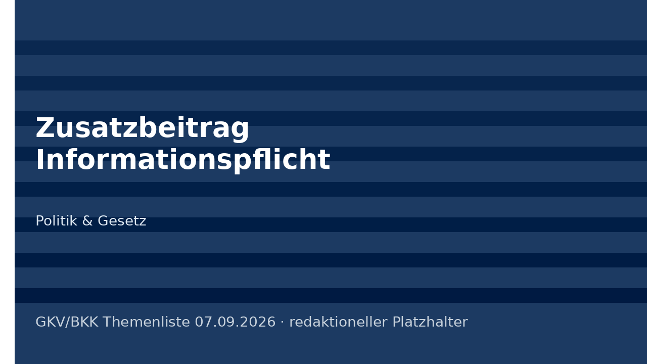 Symbolbild: Zusatzbeitrag steigt ohne Info-Pflicht der Kasse