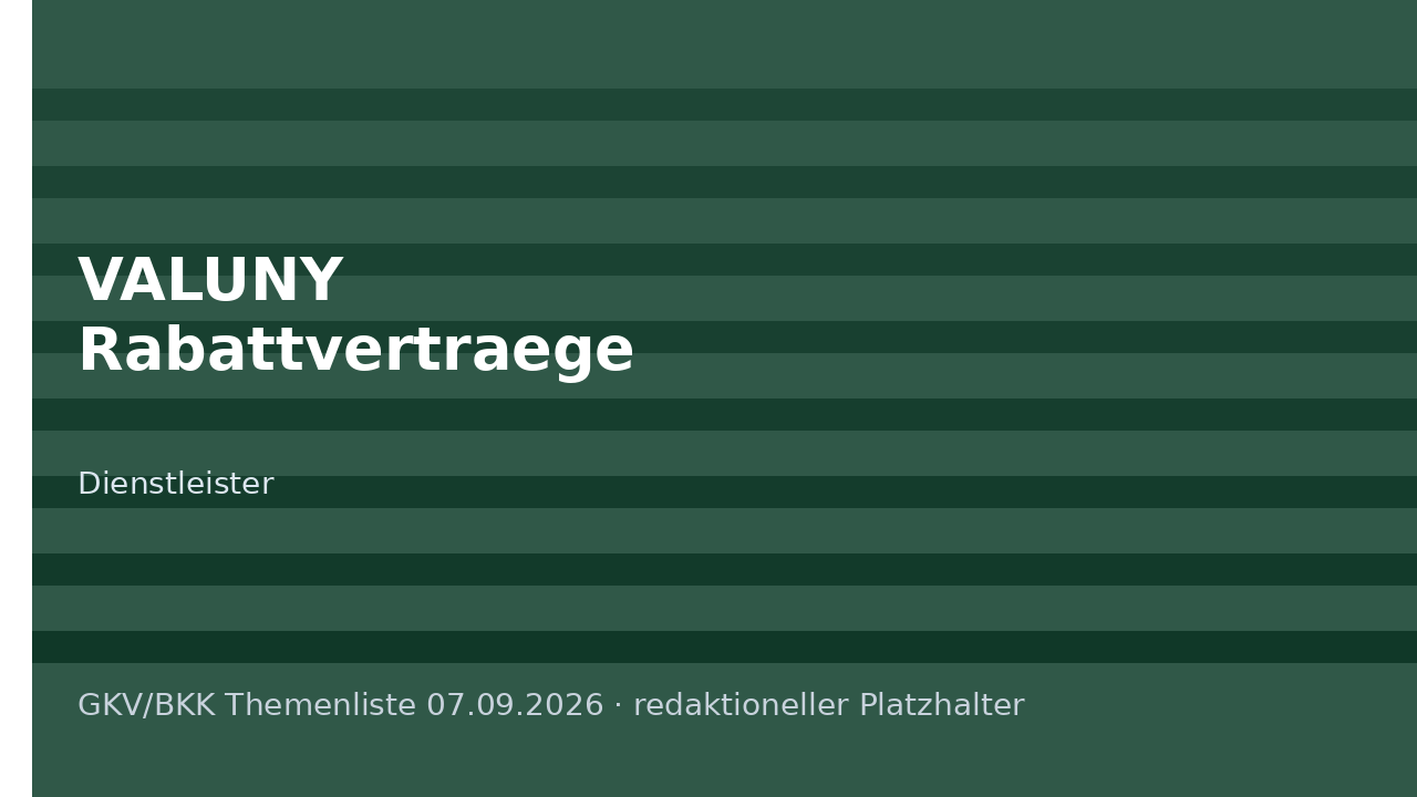 Symbolbild: VALUNY-Rabattverträge für Arzneimittel
